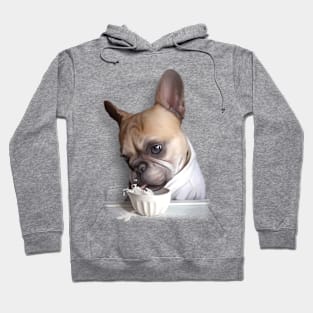 PUG DRINKING MILK Hoodie